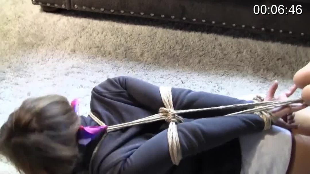 Jbroper: Tasha Ana hogtied and cleave gag-5