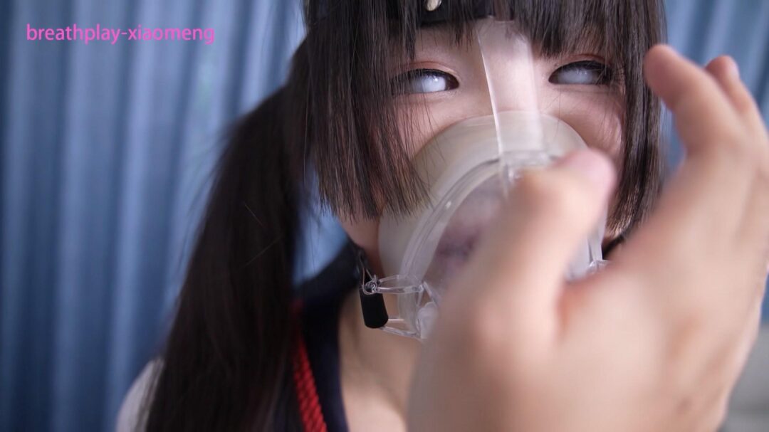 【小萌同学】盲片呼吸控制 罚站架固定，限流阀呼吸面罩和呼吸袋-5