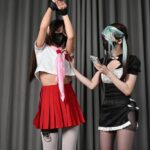 【绳欲club】新模特小月首次出镜 红色水手服 丝袜塞嘴 超多口水打湿胶带 双人游戏 防毒面具放置