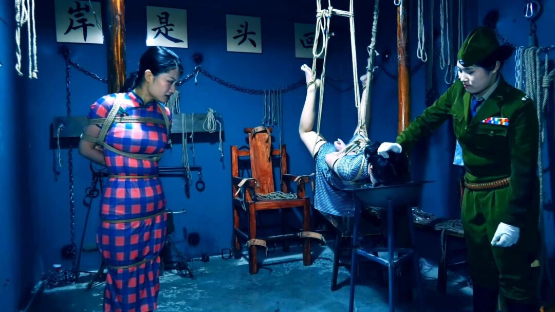 定拍转公映《潜伏的蝴蝶》下集 卧底打晕女特务逃跑未遂被女特务驷马吊缚在空中折磨后被押赴刑场英勇就义-8