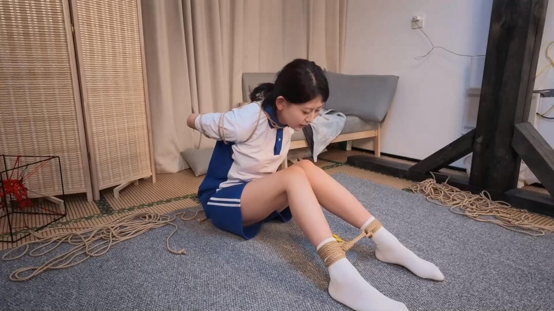 【花花】【五花大绑】勒脖子反应！反馈很难受！-1