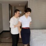 雪娜 职业装 后手观音极限驷马 柔韧性超好