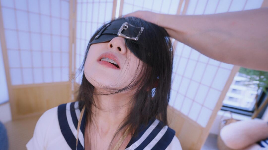 【丝米】《沉沦的堕落少女》不听话的补习女学生，绑上极度羞耻的M字开脚缚-5