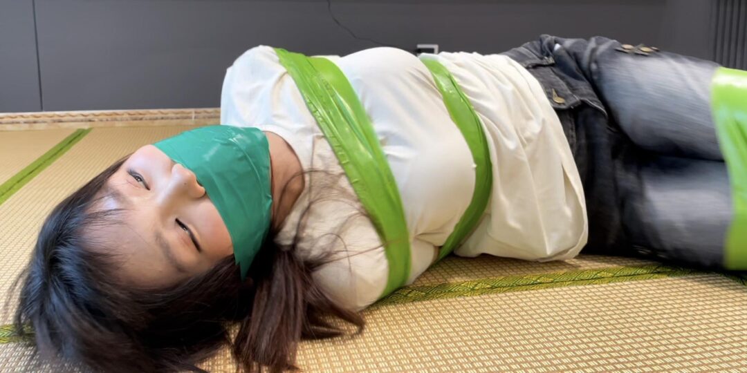 【缚艺录】【小翡】驷马+绿色胶带的缠绕式封嘴-8