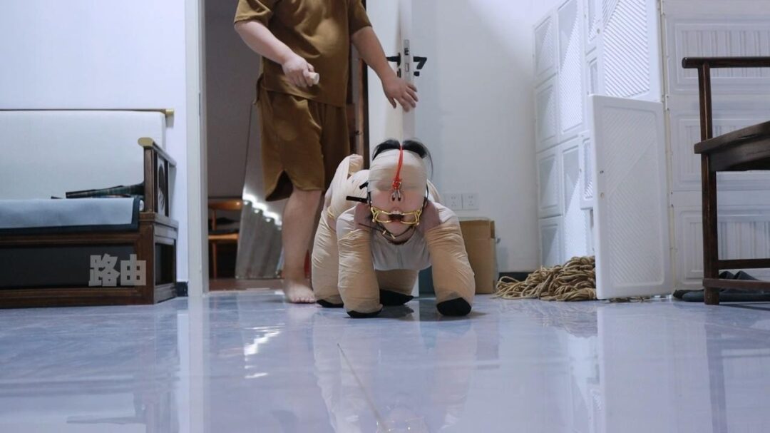 拴住的美人儿犬-4