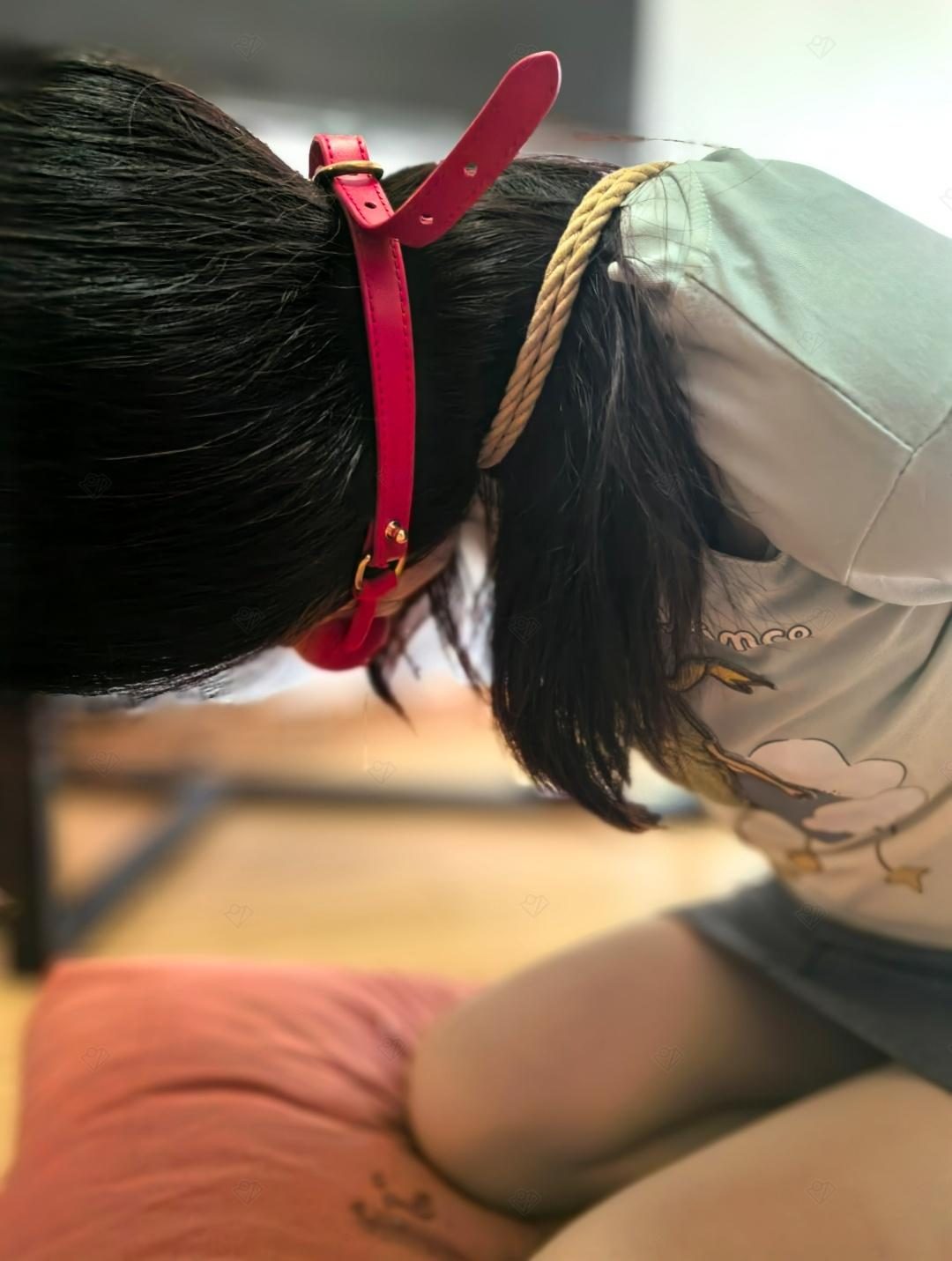 女大学生首次体验绳缚-7