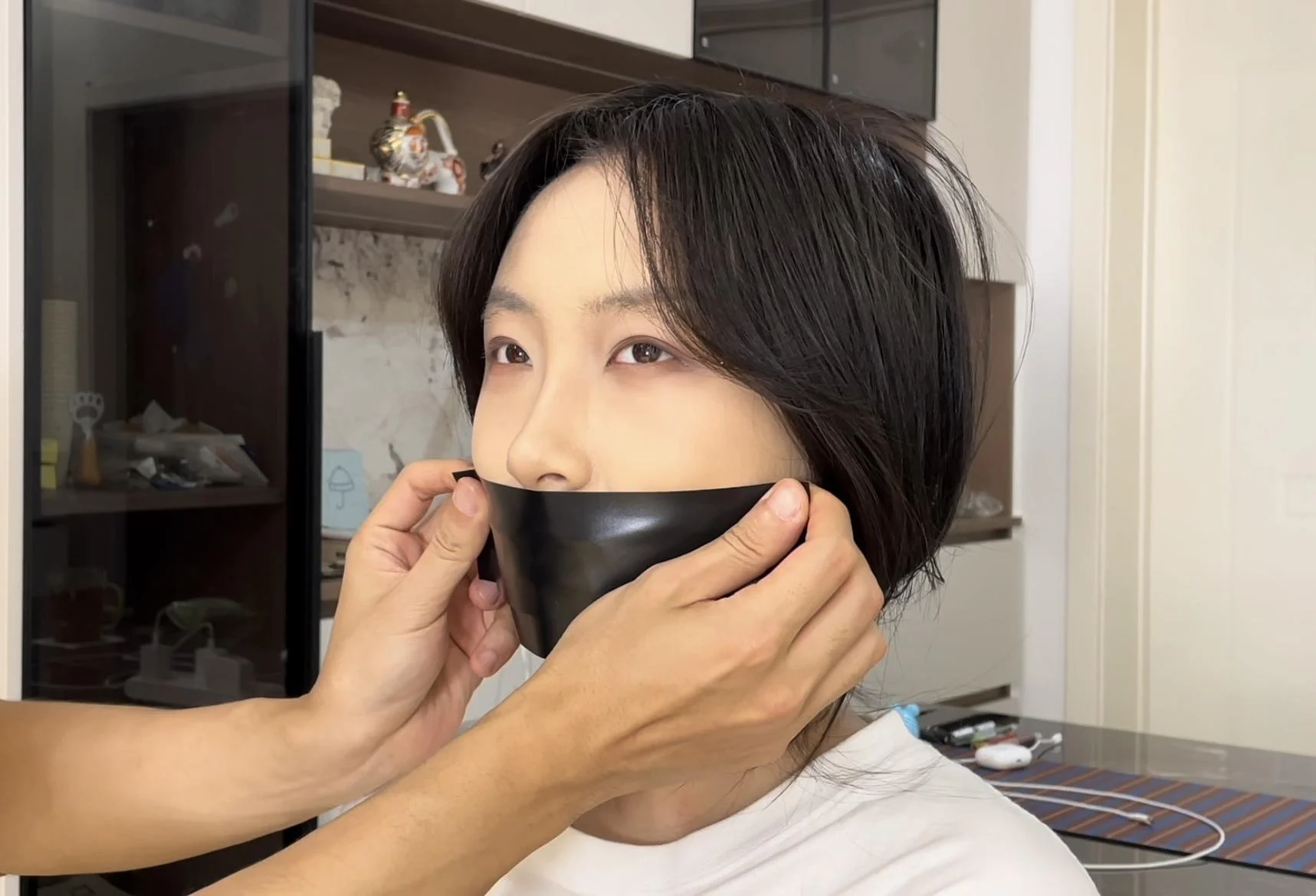 【缚艺录】【小媛定拍】黑色胶带的捆绑与TK-3