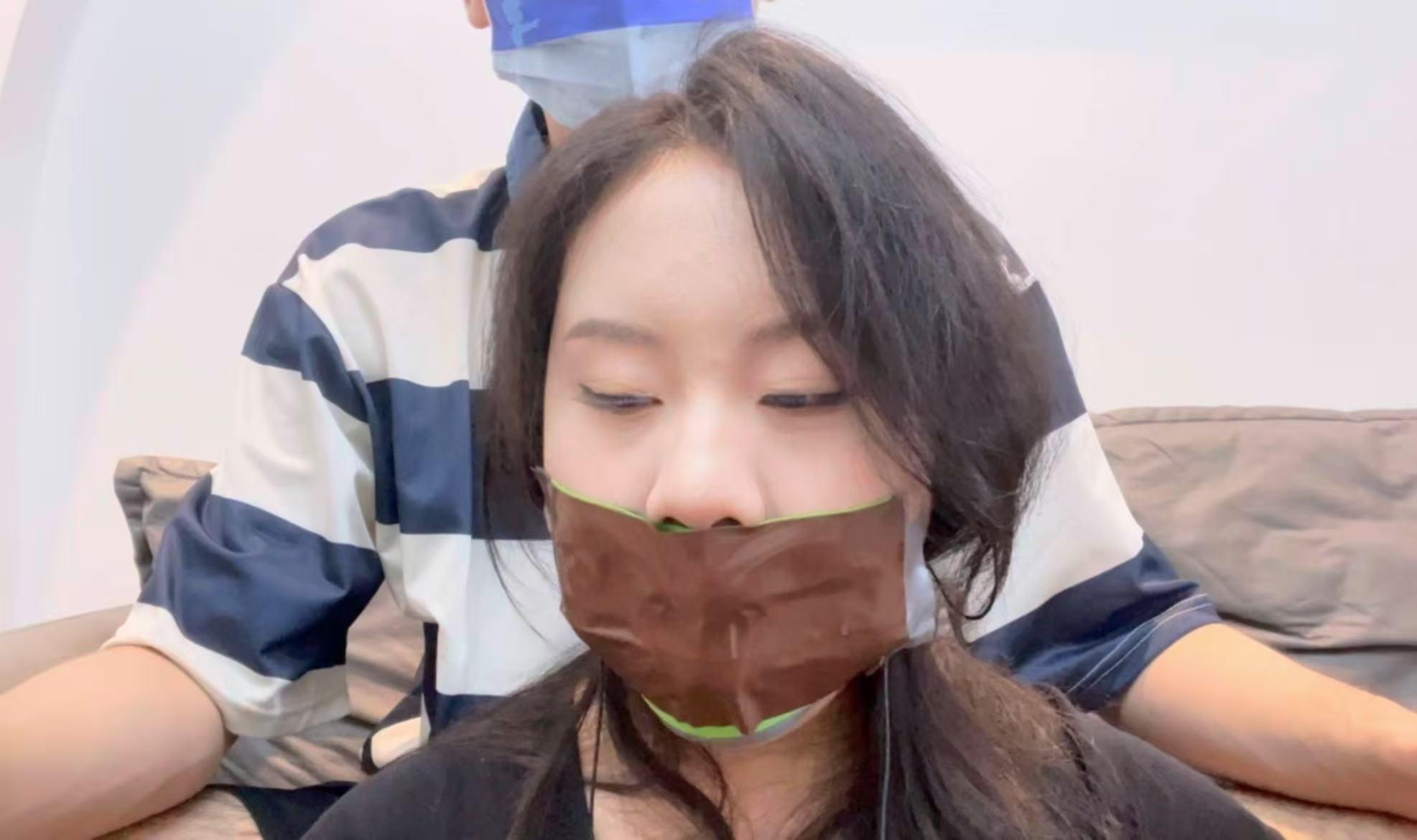 【缚艺录】【小知ASMR】口球下，6层胶带+3层绷带的严实封嘴-4