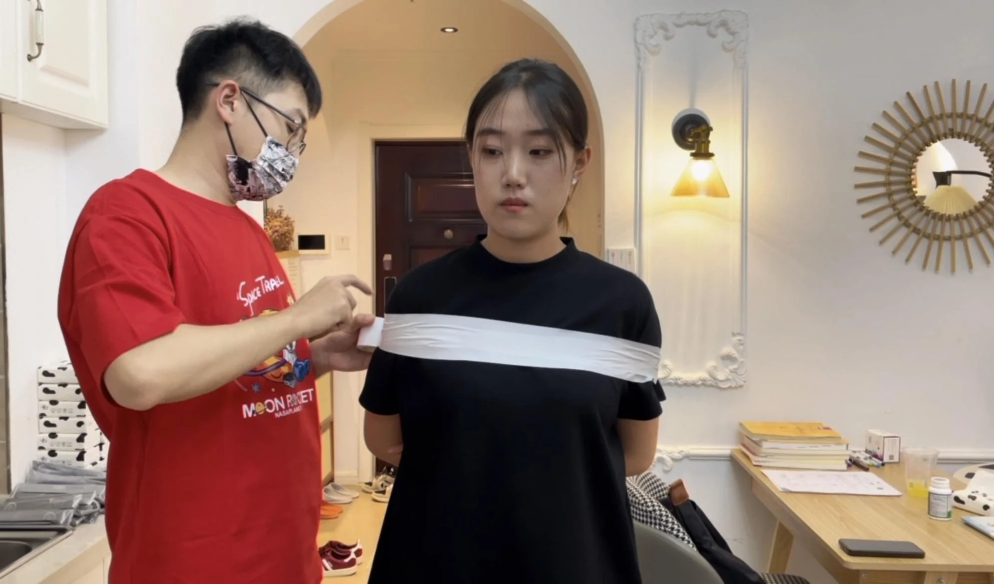 【小贺】【招模特】新模小贺，有点像老港片的明星，捆绑+ASMR体验~-2