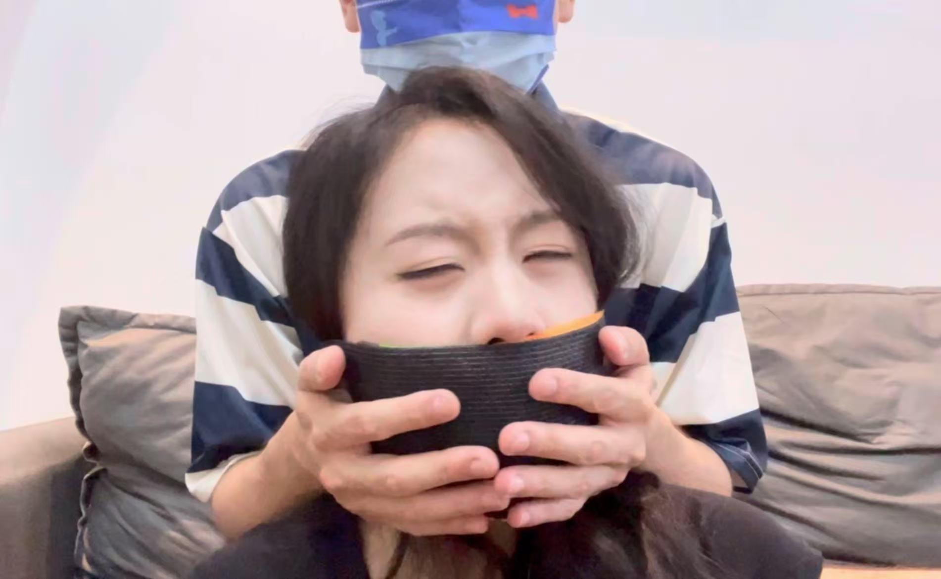 【缚艺录】【小知ASMR】口球下，6层胶带+3层绷带的严实封嘴-7
