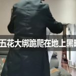 笑笑五花大绑跪爬在地上黑暗放置