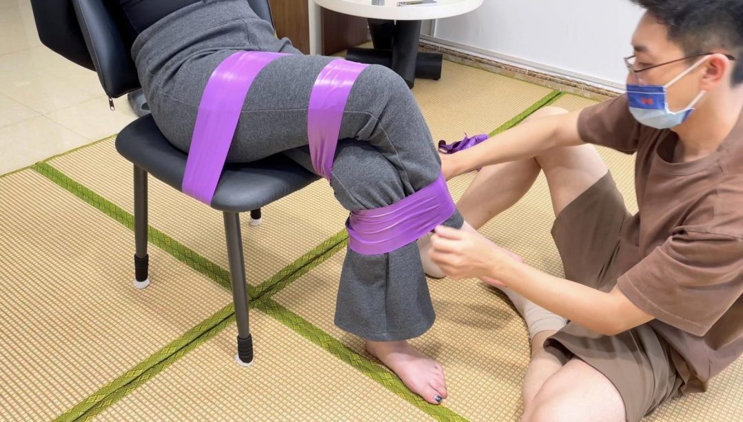 【缚艺录】【小璃】新模小璃，紫色胶带捆绑体验-5