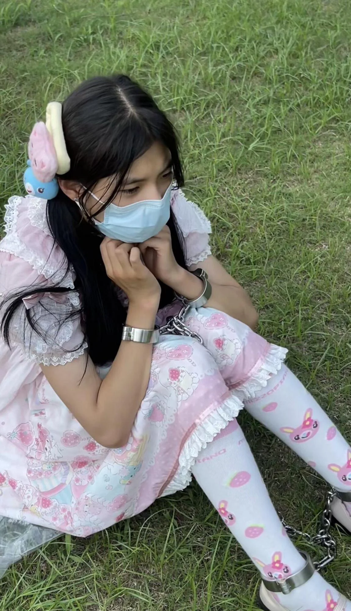 Lolita女生的连体镣铐玩耍日常-5