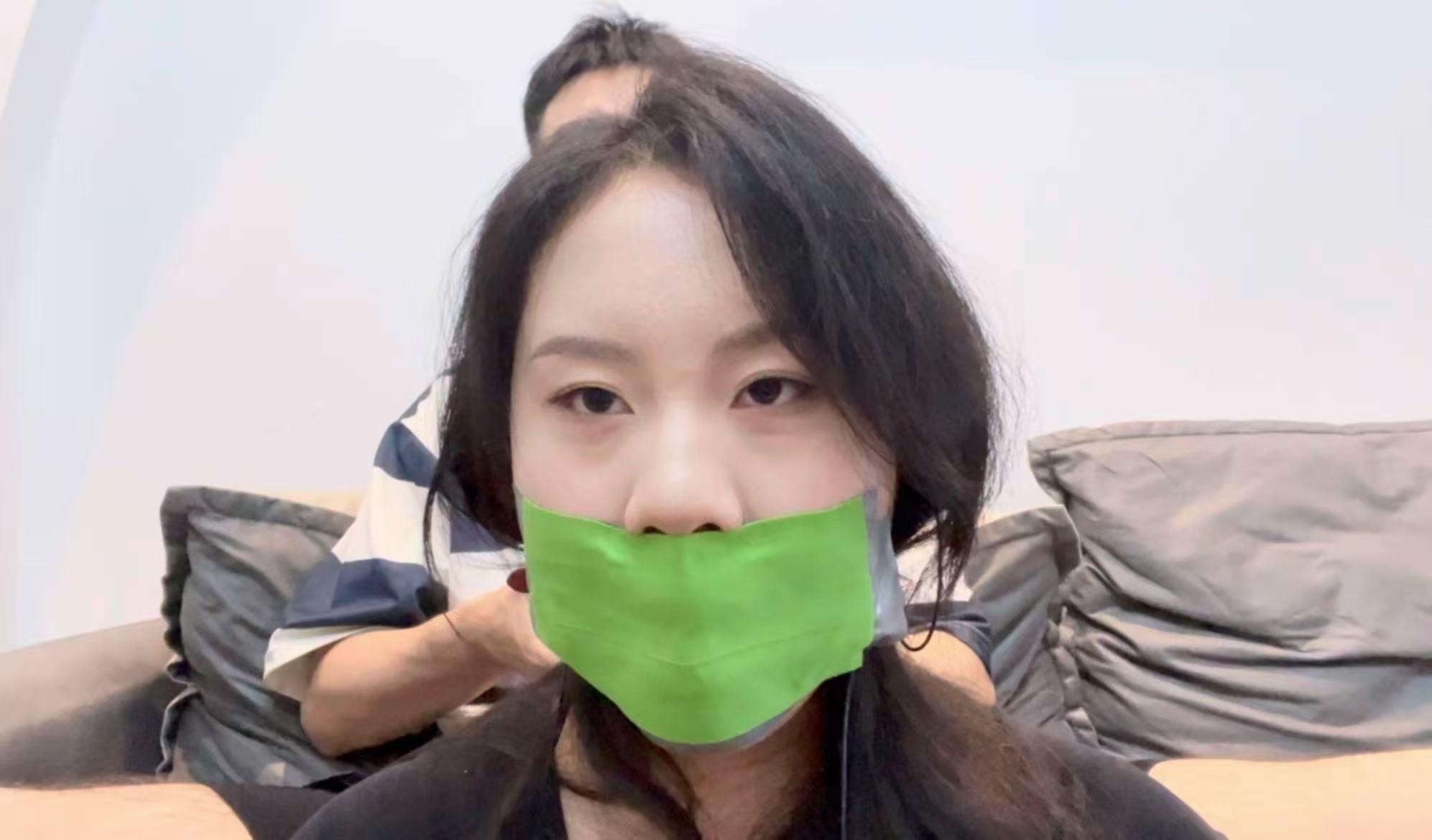 【缚艺录】【小知ASMR】口球下，6层胶带+3层绷带的严实封嘴-3