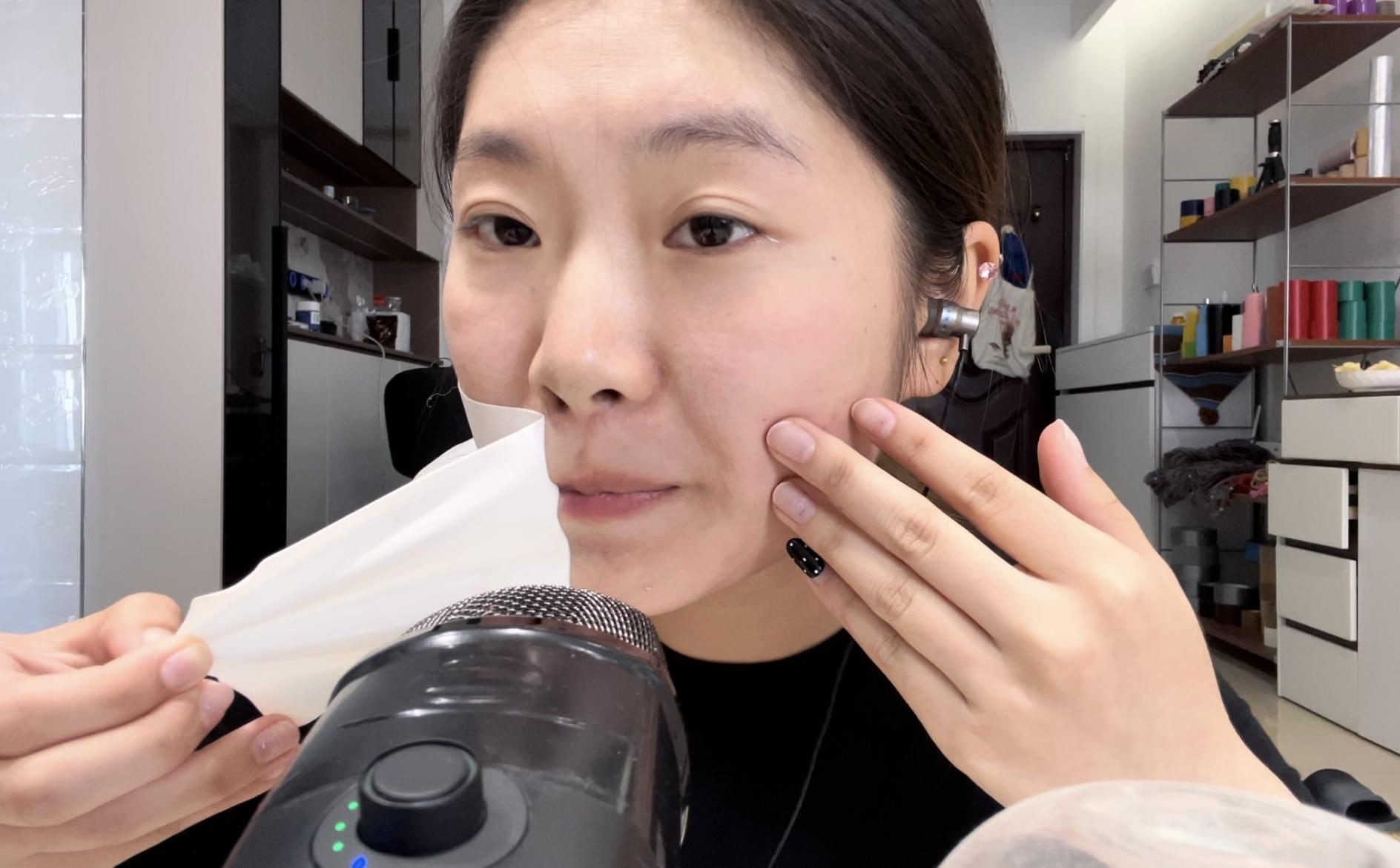 【缚艺录】【小河ASMR】堵嘴+10种胶带封嘴+撕扯的舒适声音-7