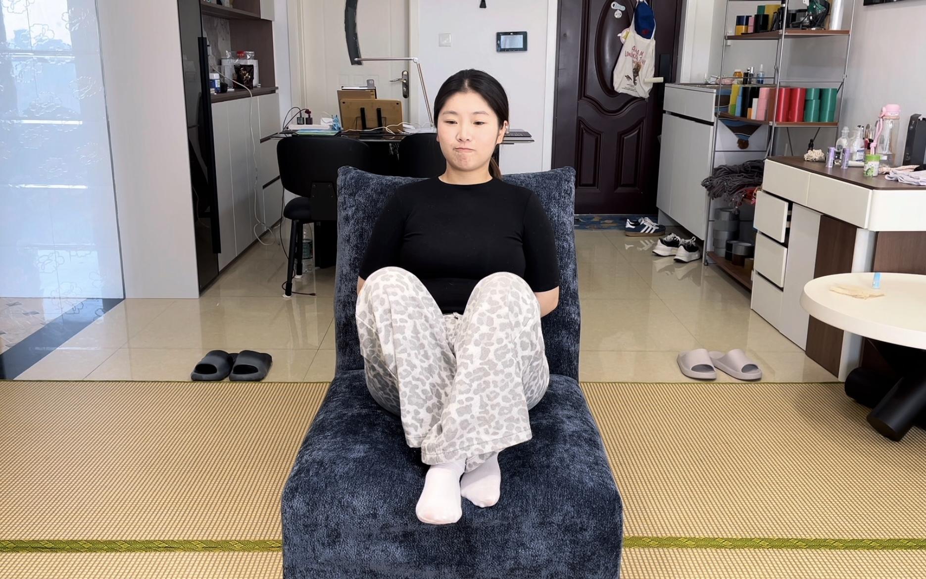 【缚艺录】【小河】双色胶带的封嘴与束缚-7