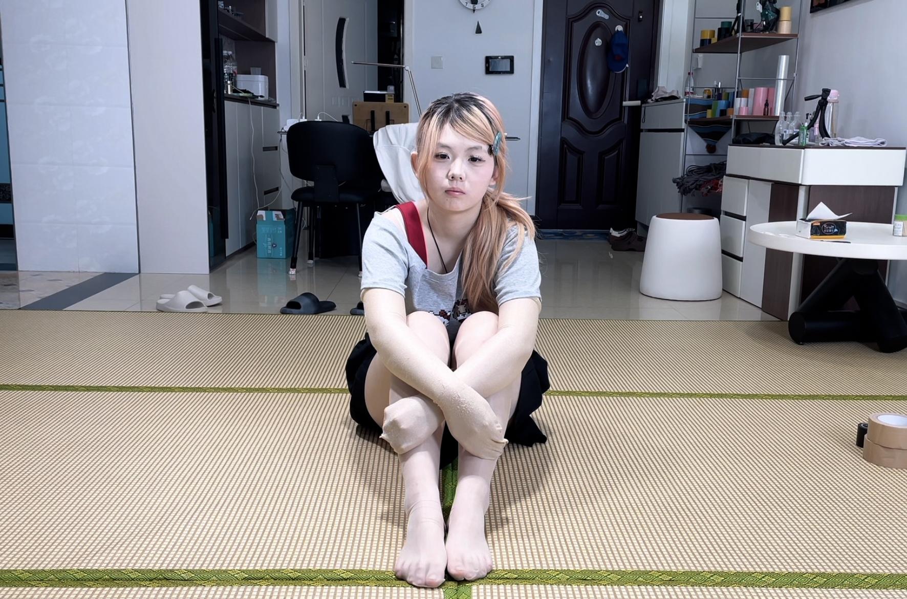 【缚艺录】【小左】胶带的惩罚3，绿色胶带的束缚-1