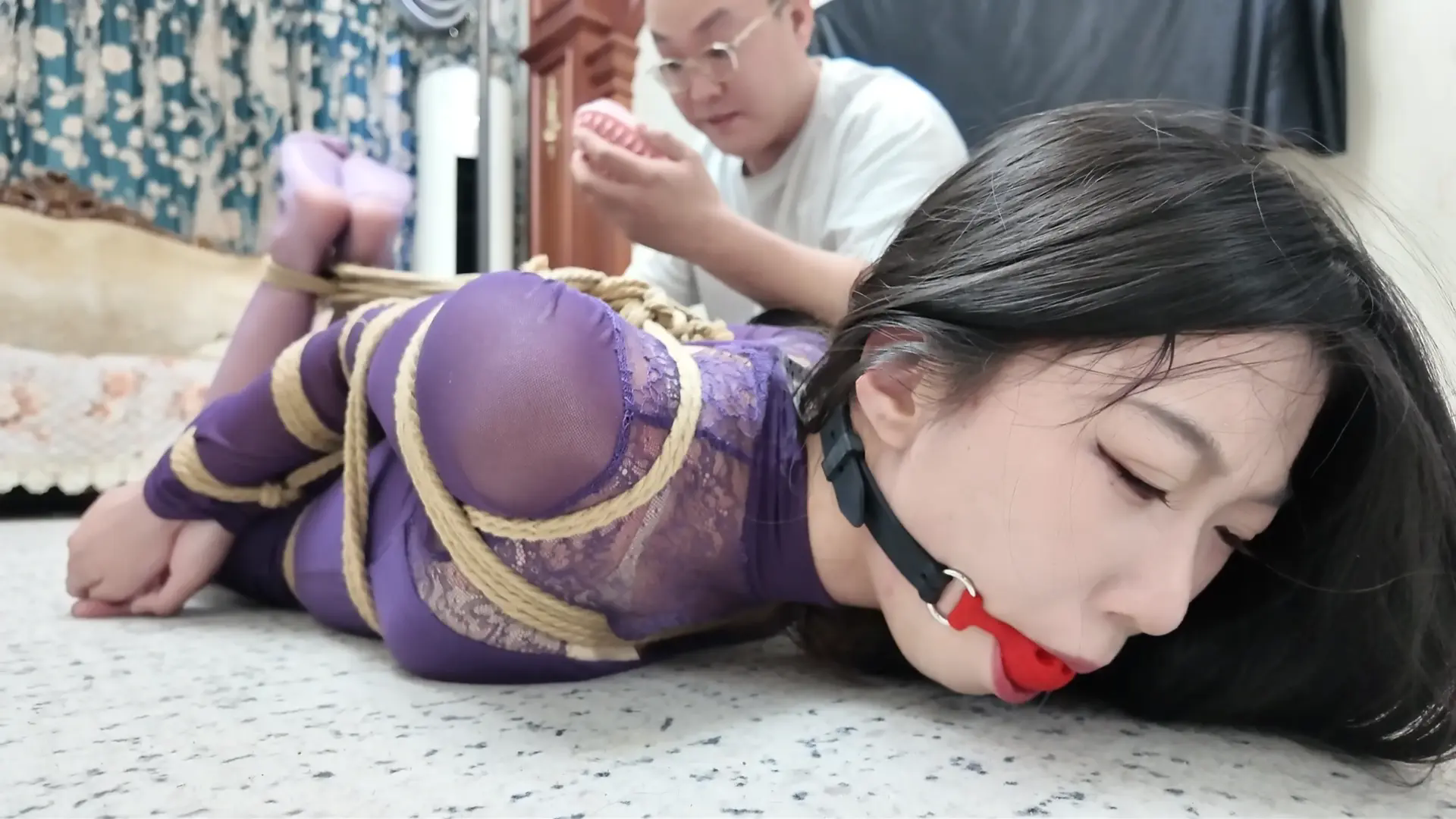 《缚美记·①⑥号舞蹈老师慕瑶》【超强柔韧】【御姐少女】【丝足TK】【直臂驷马】-4