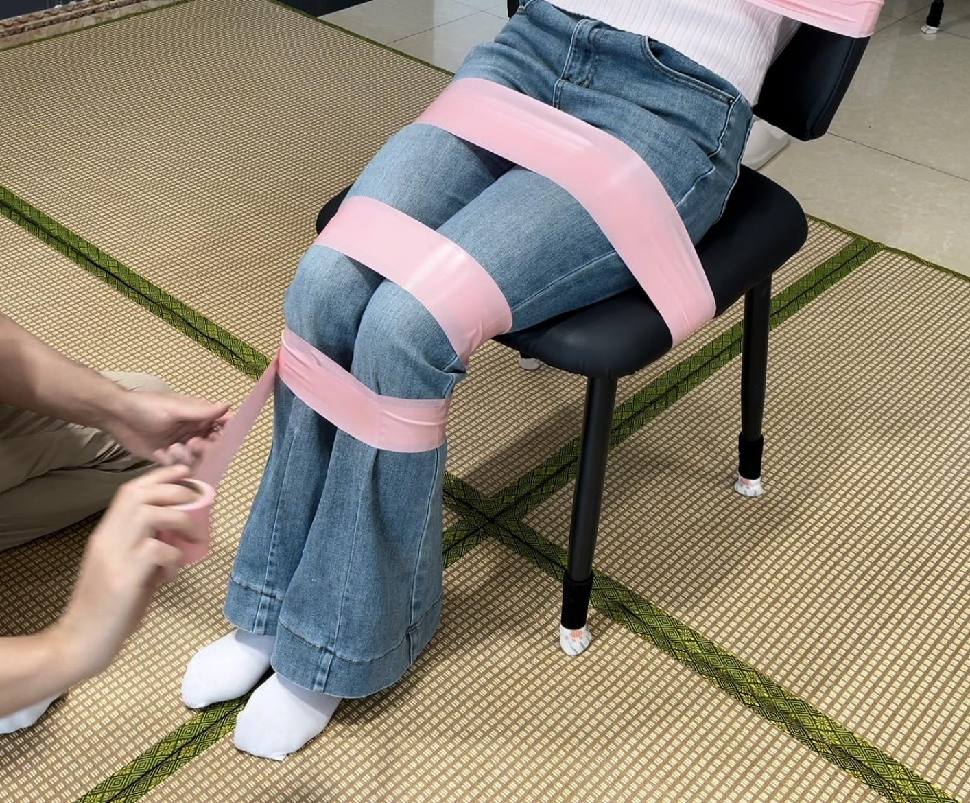 【缚艺录】【小羽】新模小羽，日系清纯女生的胶带捆绑-2