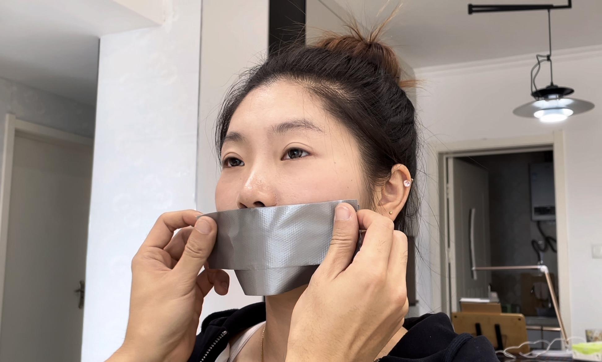 【缚艺录】【小河】新模小河，胶带束缚体验-6