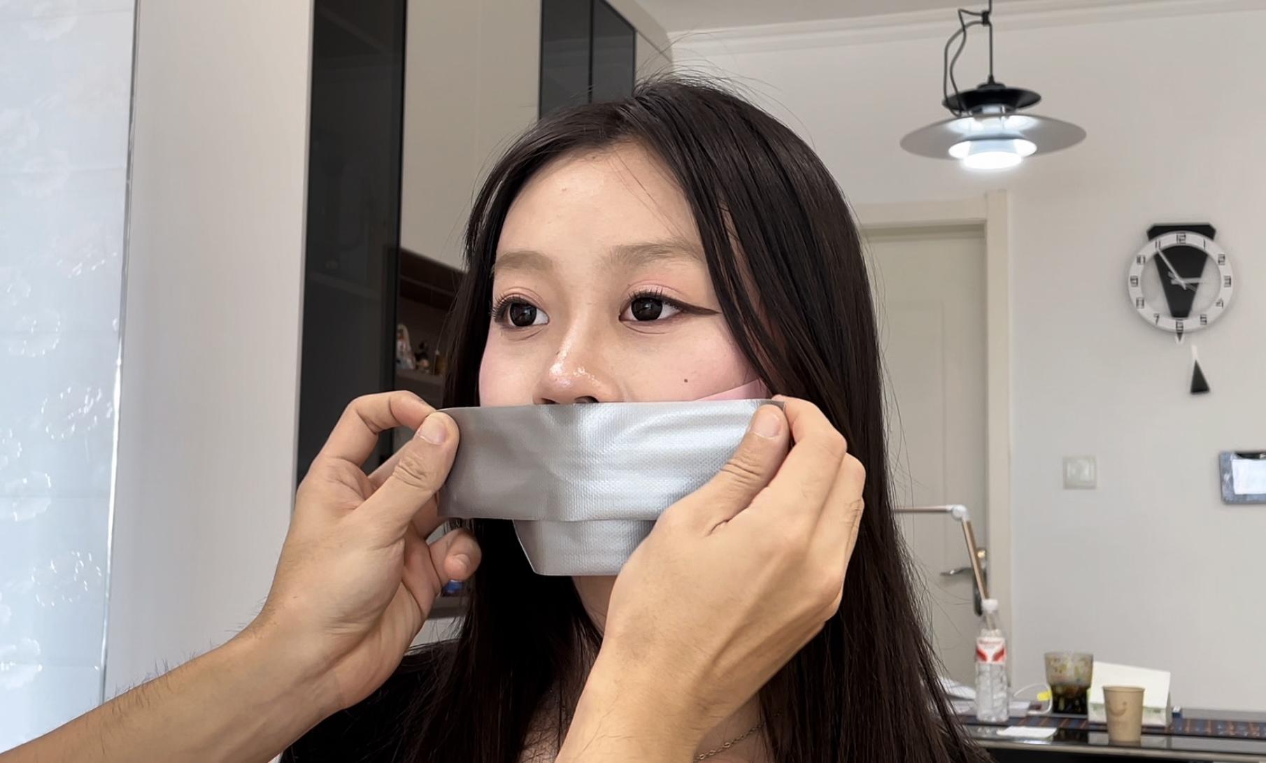 【缚艺录】【小V】新模小V，清纯的女生就得配粉色胶带-5